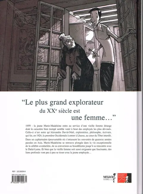Verso de l'album Une vie avec Alexandra David-Néel Livre I