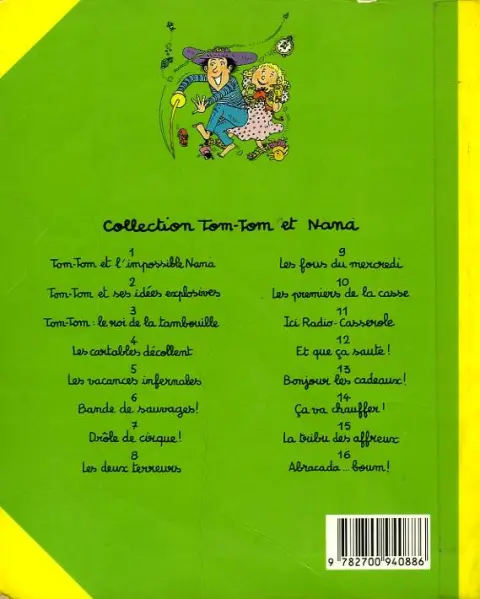 Verso de l'album Tom-Tom et Nana Tome 16 Abracada... boum !