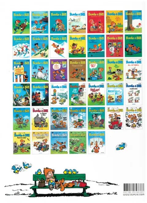 Verso de l'album Boule & Bill Tome 14 Une vie de chien