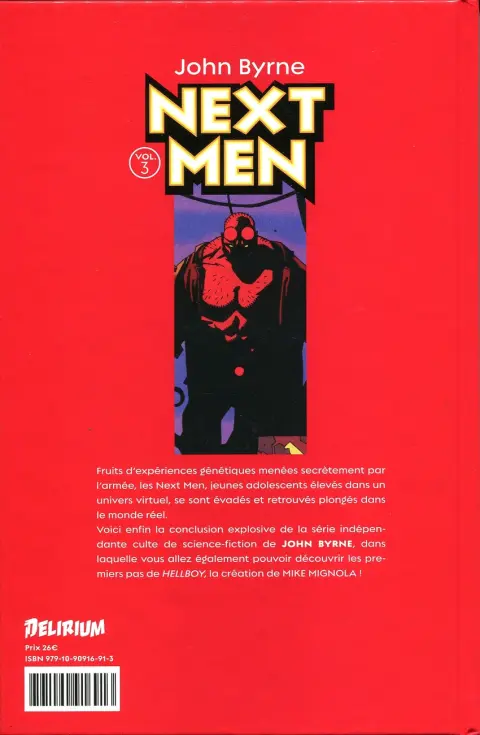 Verso de l'album Next Men Vol. 3