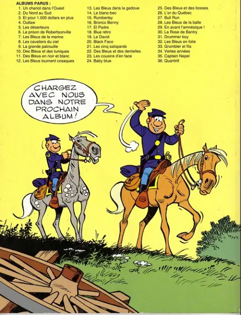 Verso de l'album Les Tuniques Bleues Tome 35 Captain Nepel