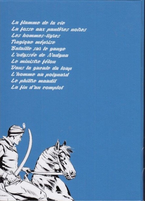 Verso de l'album Le Cavalier inconnu Volume 5