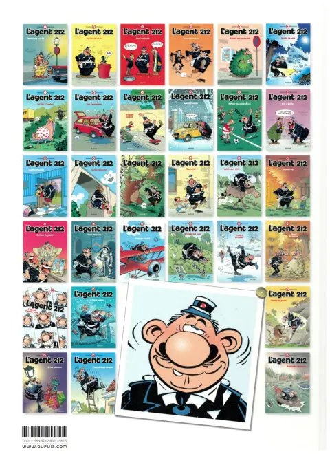 Verso de l'album L'Agent 212 Tome 9 Brigade mobile