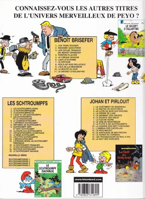 Verso de l'album Benoît Brisefer Tome 2 Madame Adolphine