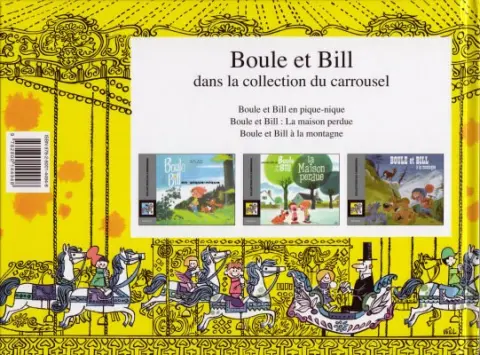 Verso de l'album Boule et Bill Tome 3 Boule et Bill à la montagne