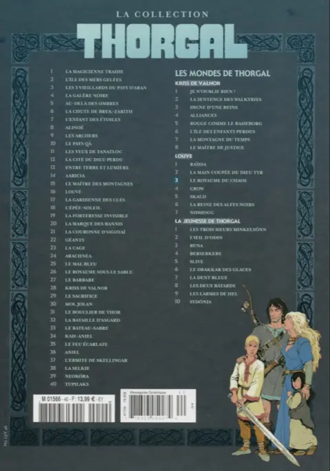 Verso de l'album Thorgal - La collection Tome 40 Le royaume du chaos