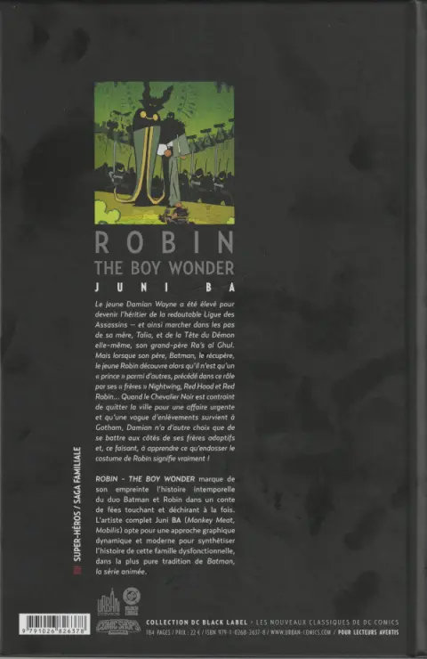 Verso de l'album Robin, The Boy Wonder