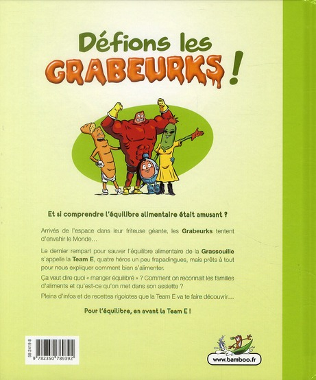 Verso de l'album Défions les Grabeurks !