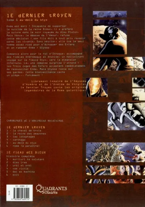 Verso de l'album Le Dernier Troyen Tome 5 Au-delà du styx