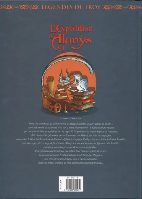 Verso de l'album L'Expédition d'Alunÿs