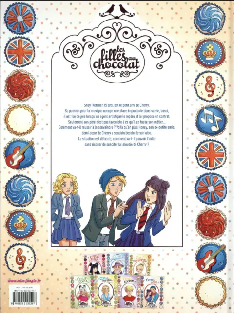 Verso de l'album Les Filles au chocolat Tome 7 Coeur salé