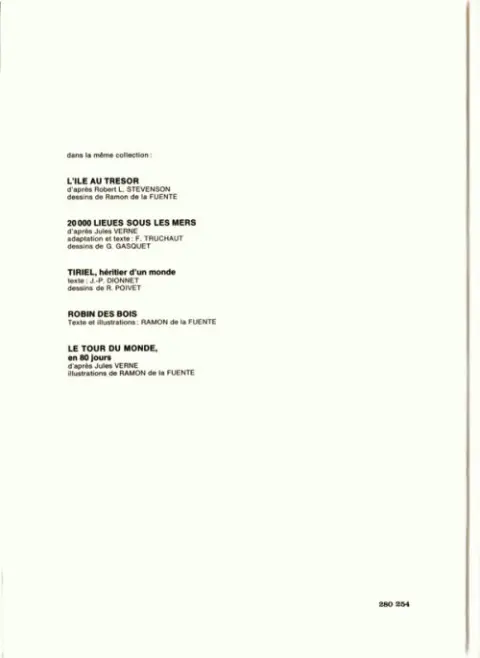 Verso de l'album La Flèche noire