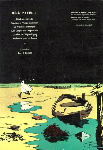 Verso de l'album Gil Jourdan Tome 7 Les moines rouges