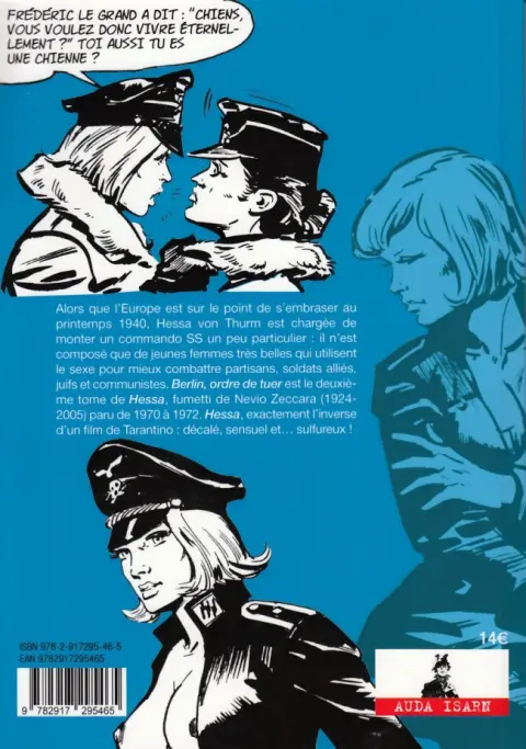 Verso de l'album Hessa Tome 2 Berlin, ordre de tuer
