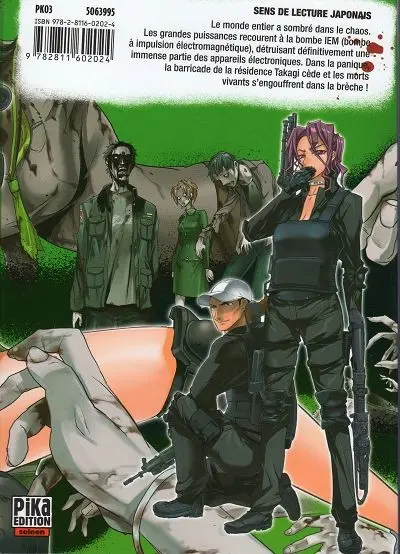 Verso de l'album Highschool of the dead 4