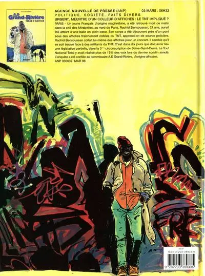Verso de l'album A.D Grand-Rivière Tome 1 Terre d'élection