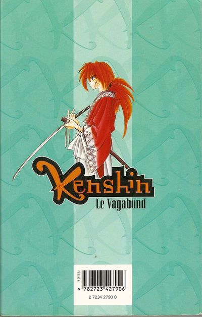 Verso de l'album Kenshin le Vagabond 4 Les Deux destinées