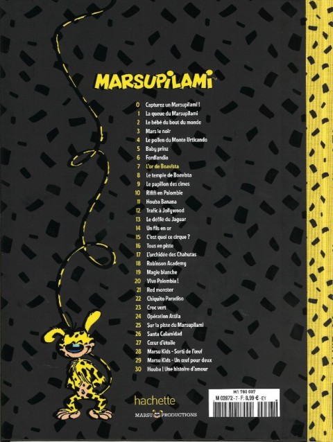 Verso de l'album Marsupilami Tome 7 L'or de Boavista