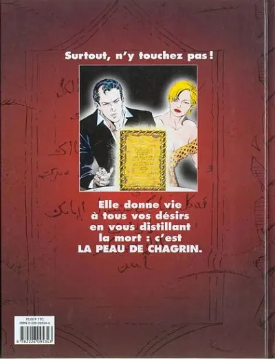 Verso de l'album La Peau de chagrin