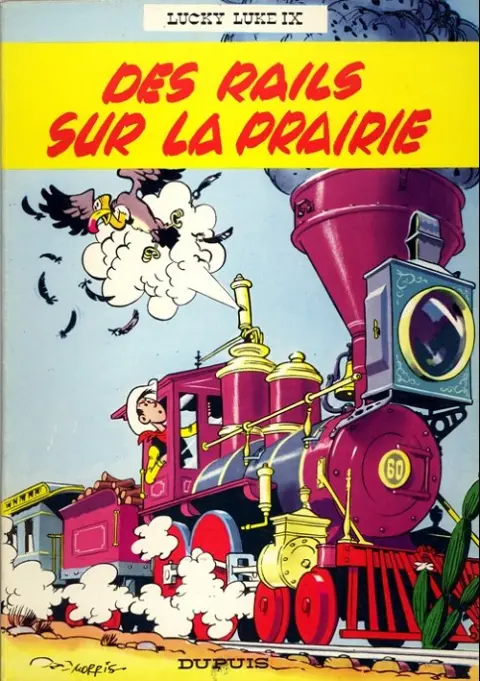 Couverture de l'album Lucky Luke Tome 9 Des rails sur la prairie