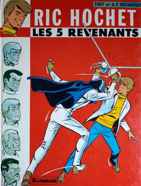 Couverture de l'album Ric Hochet Tome 10 Les 5 revenants
