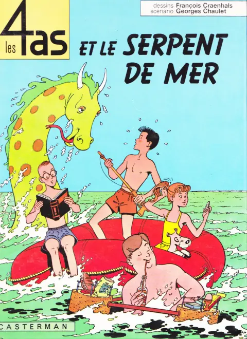 Couverture de l'album Les 4 as Tome 1 Les 4 as et le serpent de mer