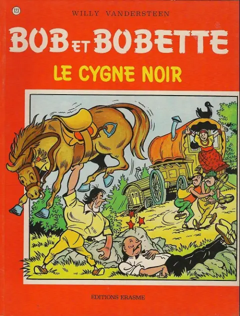Couverture de l'album Bob et Bobette Tome 123 Le cygne noir