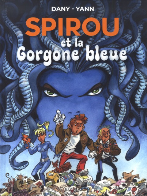 Couverture de l'album Spirou et Fantasio - Une aventure de... / Le Spirou de... Tome 21 Spirou et la Gorgone bleue