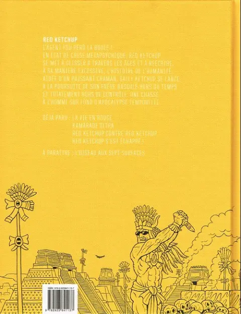 Verso de l'album Red Ketchup Tome 5 Le couteau aztèque