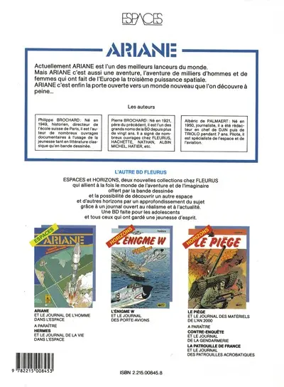 Verso de l'album Ariane