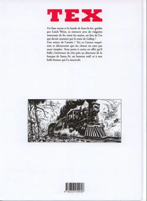 Verso de l'album Tex (Spécial) Tome 6 La grande attaque