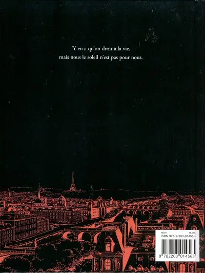 Verso de l'album La Trilogie noire