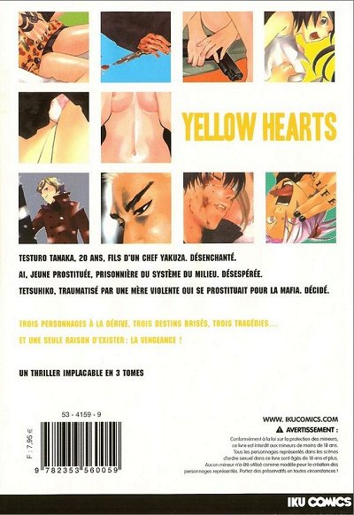 Verso de l'album Yellow hearts 3