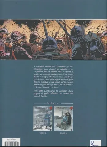 Verso de l'album L'Ambulance 13 Histoire complète Intégrale 1