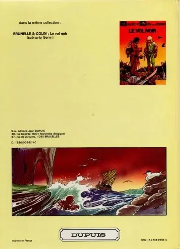 Verso de l'album Brunelle et Colin Tome 2 Yglinga