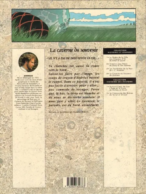 Verso de l'album La Caverne du souvenir