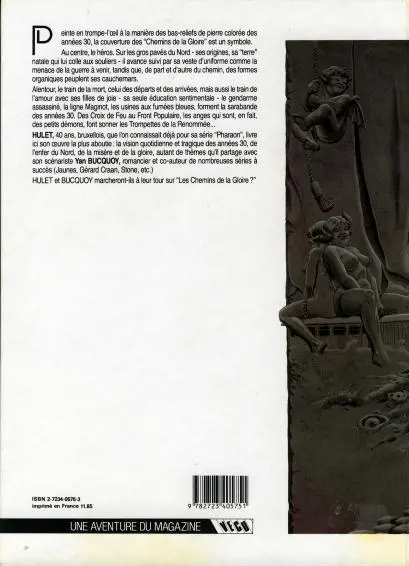 Verso de l'album Les Chemins de la gloire Tome 1 Le temps des innocents