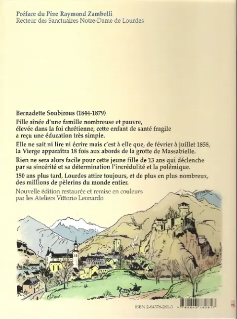 Verso de l'album L'Étrange destin de Bernadette Tome 1 Bernadette de Lourdes