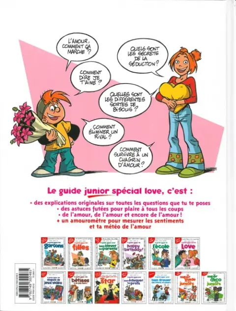 Verso de l'album Les guides junior Tome 6 Le guide junior spécial Love