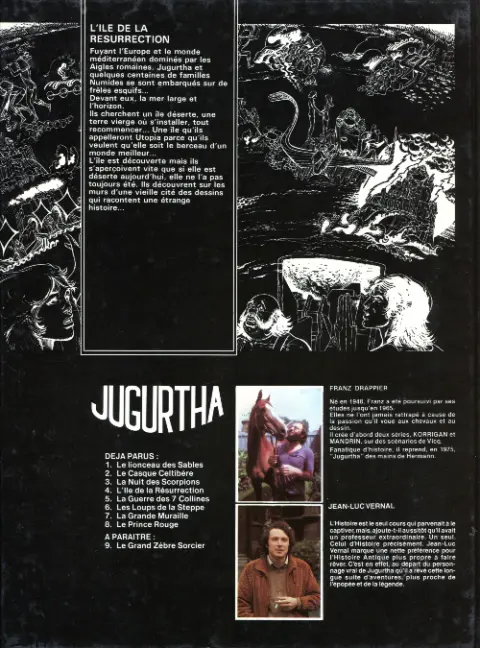 Verso de l'album Jugurtha Tome 4 L'île de la Résurrection