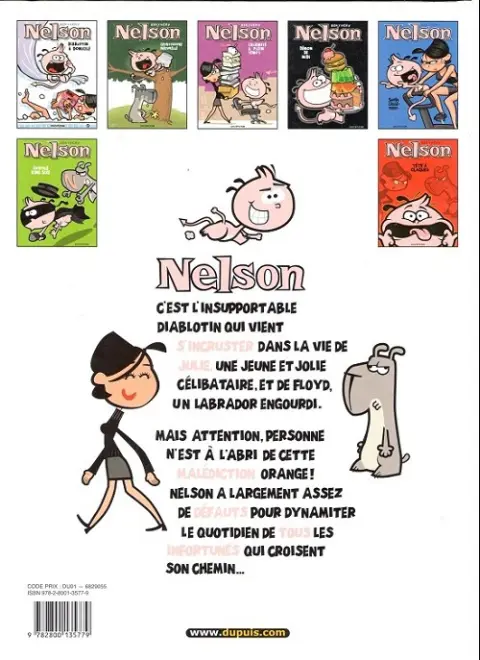 Verso de l'album Nelson Tome 1 Diablotin à domicile