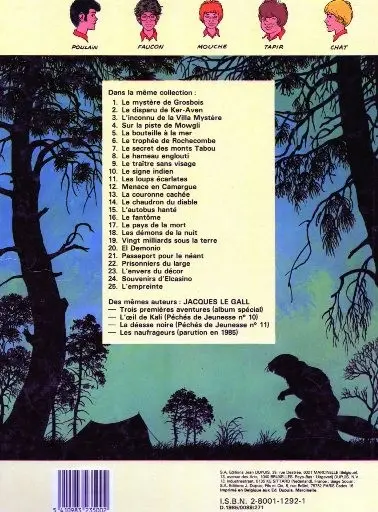 Verso de l'album La Patrouille des Castors Tome 2 Le disparu de Ker-Aven