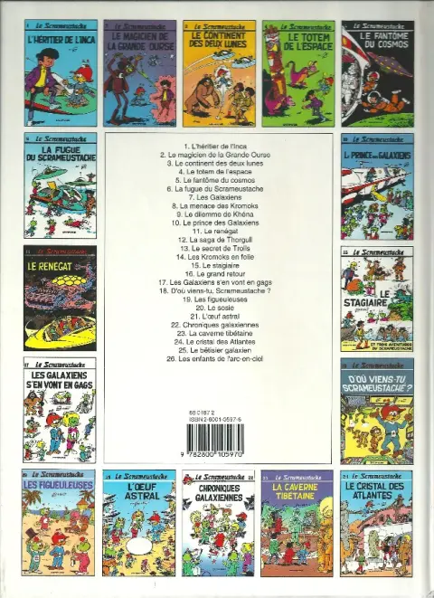 Verso de l'album Le Scrameustache Tome 6 La fugue du Scrameustache