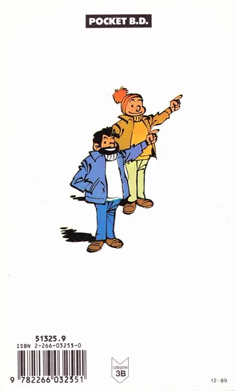 Verso de l'album Tif et Tondu Tome 4 La main blanche