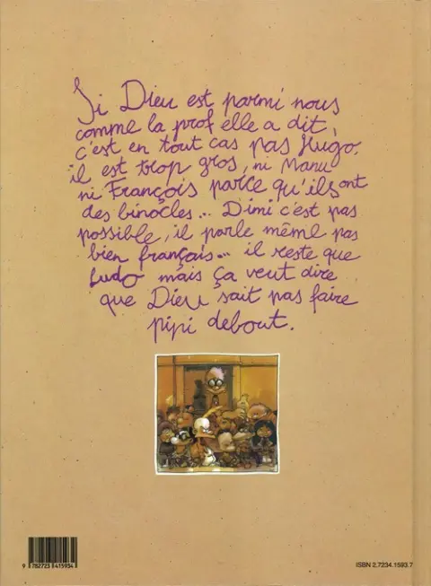 Verso de l'album Titeuf Tome 1 Dieu, le sexe et les bretelles
