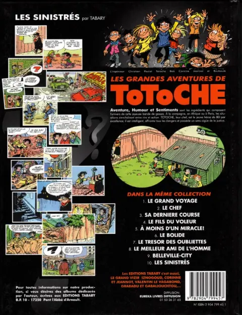 Verso de l'album Totoche Tome 5 Les sinistrés