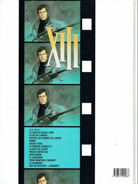 Verso de l'album XIII Tome 3 Toutes les larmes de l'enfer