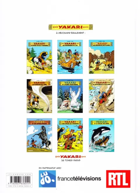 Verso de l'album Yakari Tome 1 Yakari et Grand Aigle