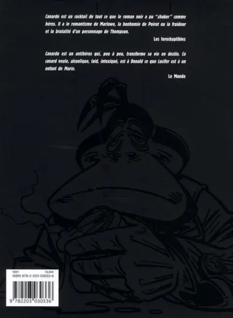 Verso de l'album Canardo Le Chien Debout - La Marque de Raspoutine - La Mort Douce