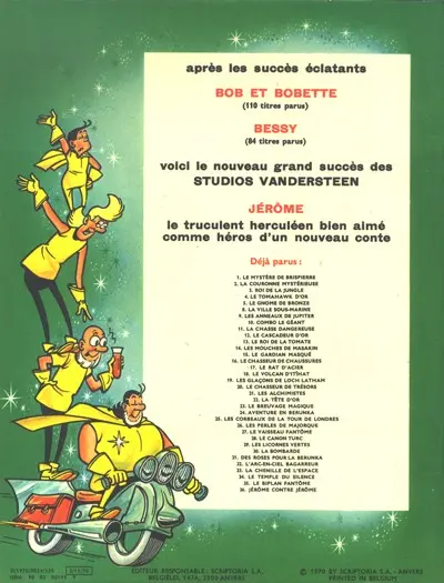 Verso de l'album Jérôme Tome 36 Jérôme contre Jérôme